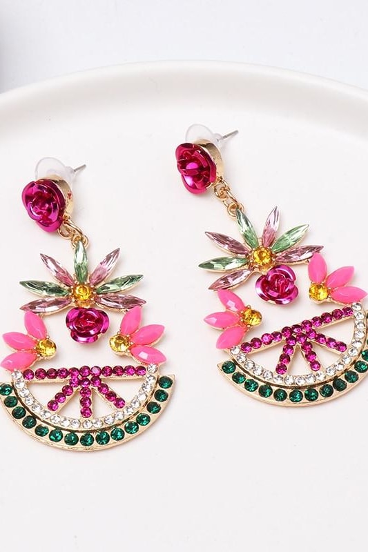 Abby Crystal Earrings - Jewelry