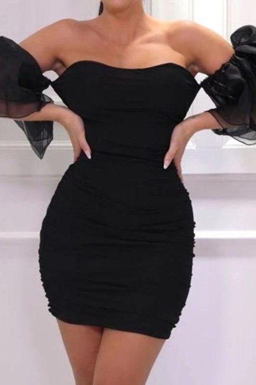 Ada Mini Dress - S / Black - Clothing