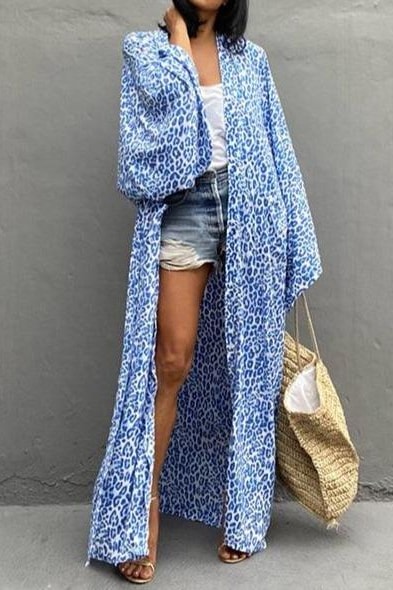 Annalise Beach Cardigan - One Size / Blue - Cover-Ups