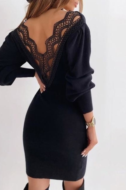 Antonia Backless Dress - Clothing