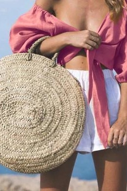 Around The World Straw Bag - Handbags