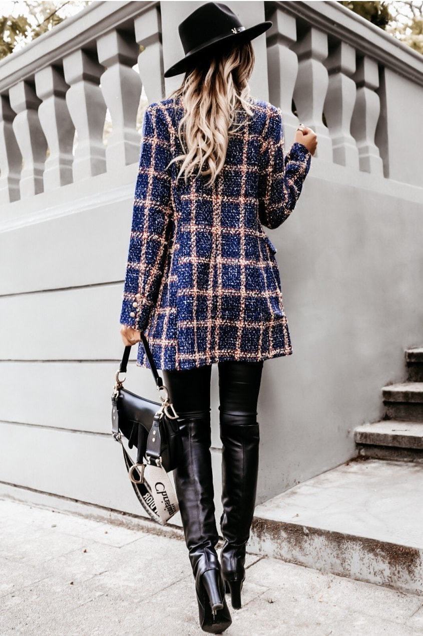 Autumn Tweed Blazer - Clothing