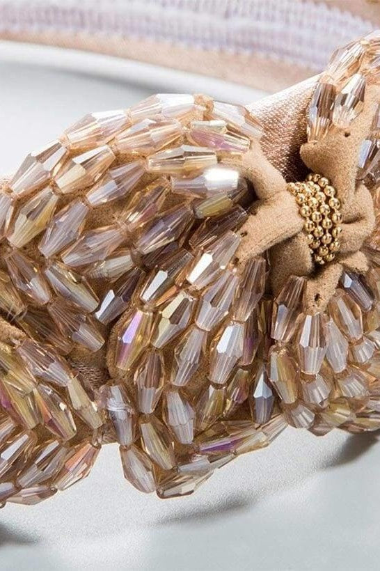 Beaded Suede Headband - Accessories