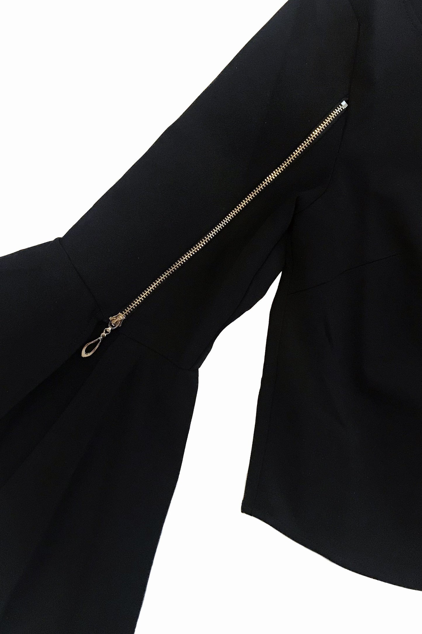 Belle Zipper Blouse - Tops