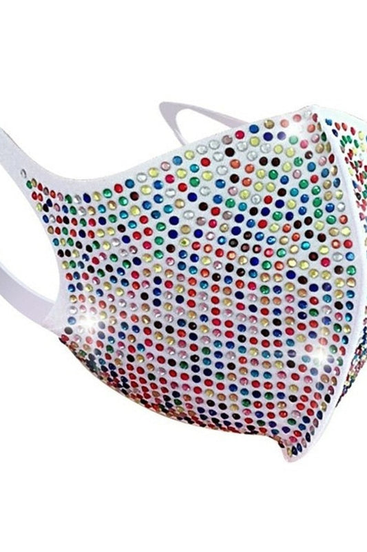 Reusable Diamonds Unisex Adult Women Reuse Anime Funny and cute Bling Solid expression masks Cosplay Costume Accessories