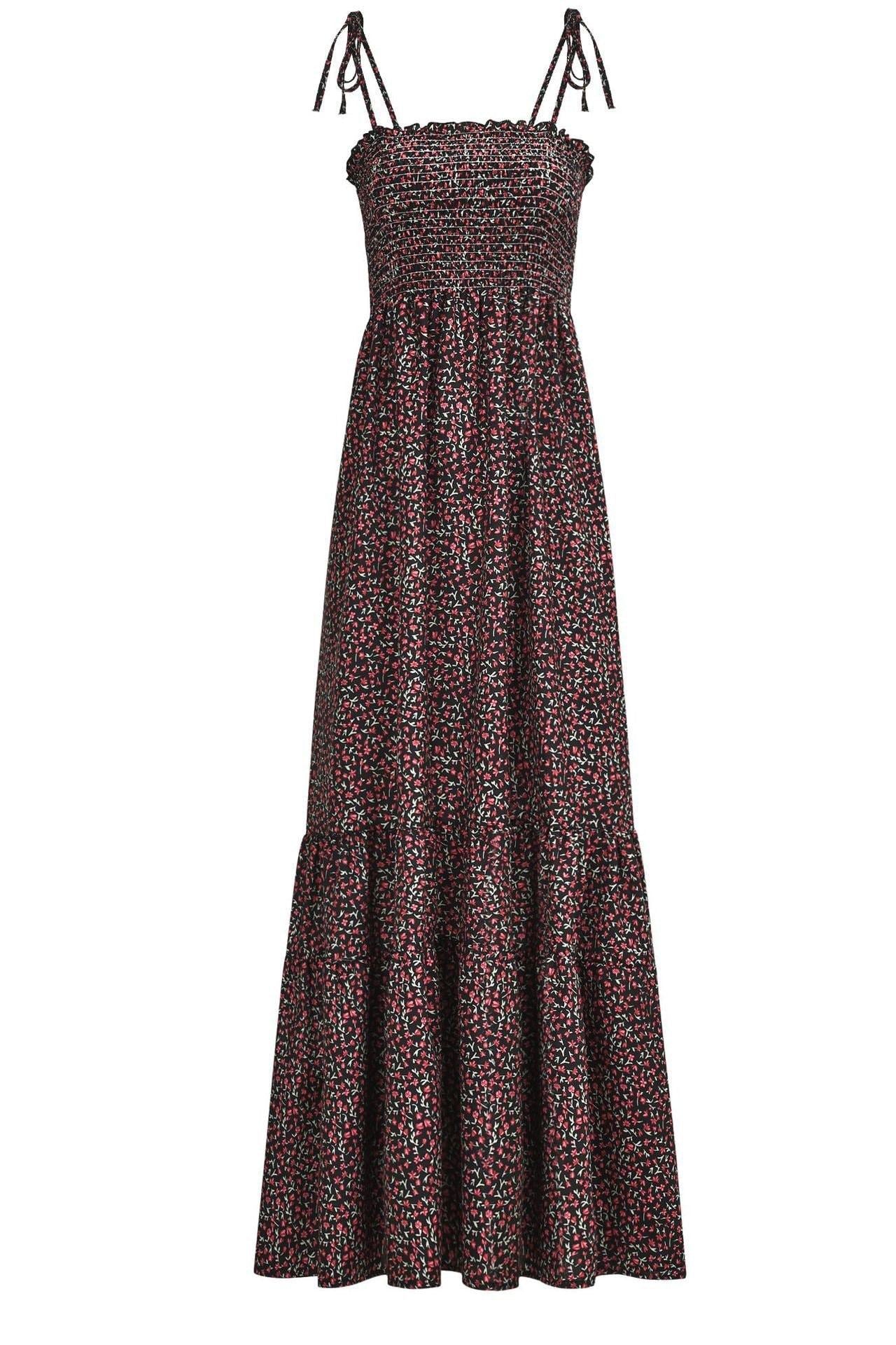 Candy Maxi Ruffle Dress - S / 8115-4 - Clothing