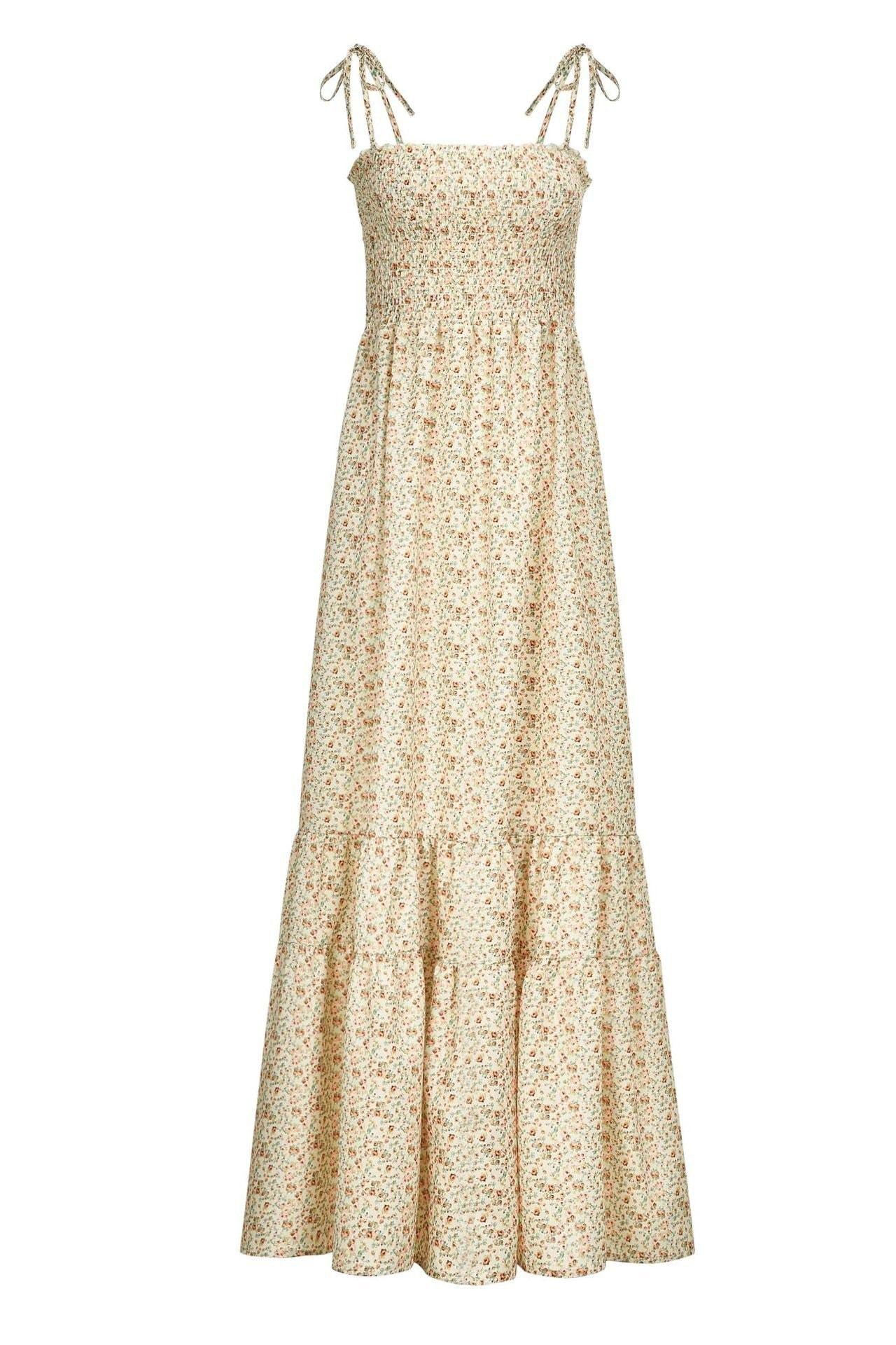 Candy Maxi Ruffle Dress - S / 8115-7 - Clothing