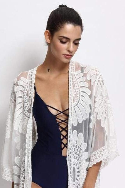 Capri Embroidered Cover-Up - Cover-Ups
