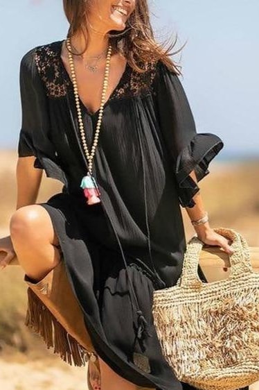 Carissa Ruffle Cover Up - Clothing