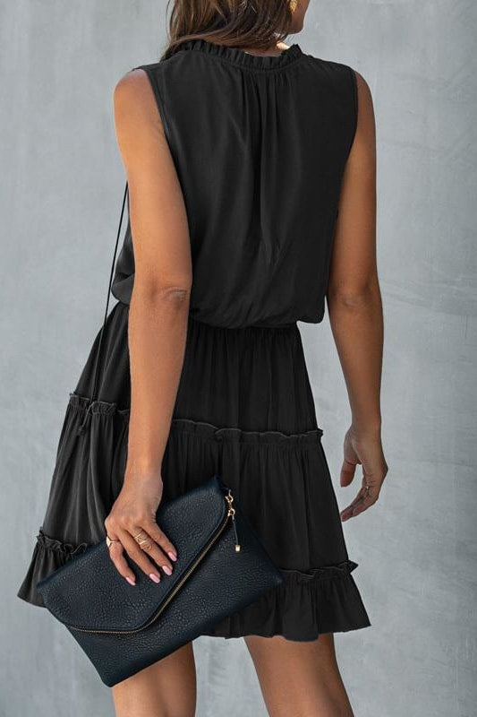 Colette Ruffle Dress - Clothing