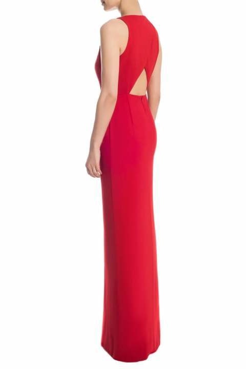 Crepe Crossback Dress - Clothing