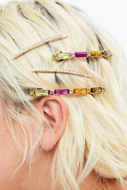 Crystal Barrettes - Hair
