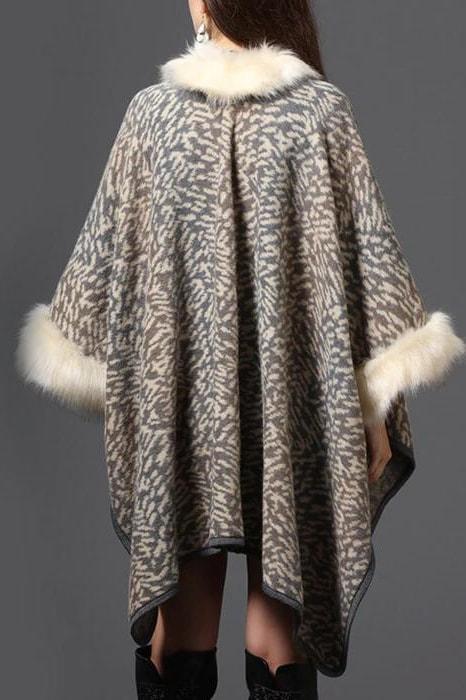 Dale Faux Fur Shawl - Clothing