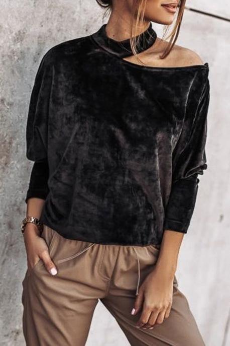 Davina Batwing Off Shoulder Top - Clothing