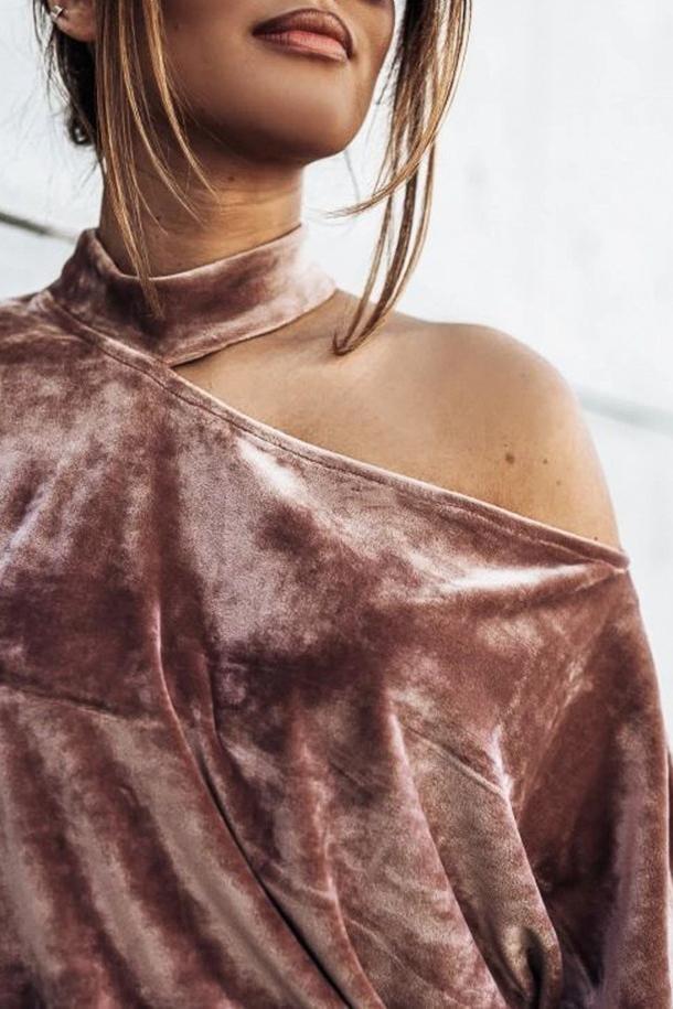 Davina Batwing Off Shoulder Top - Clothing