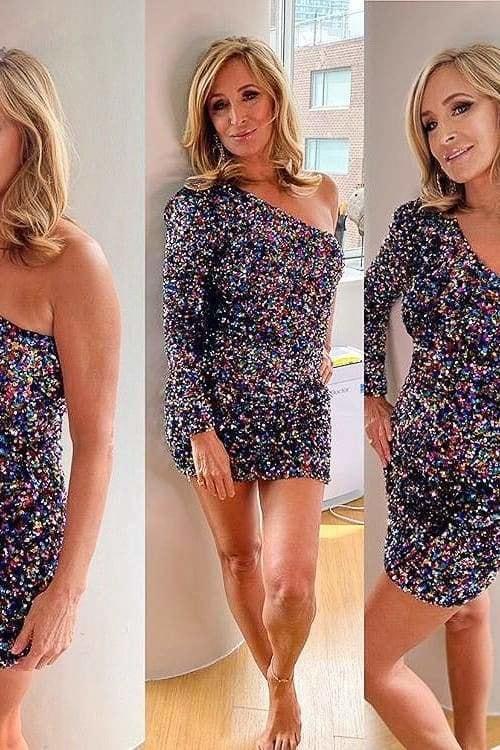 Debbie Sequin Mini Dress - Clothing
