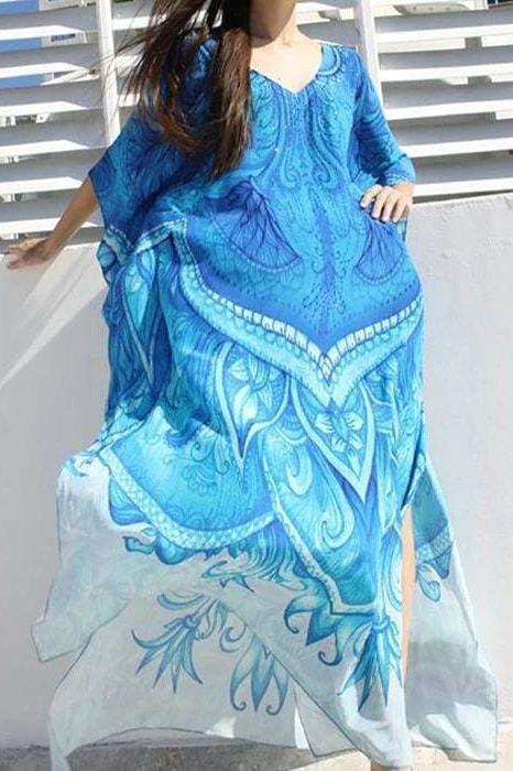 Deep Blue Sea Cover Up - Cover-Ups