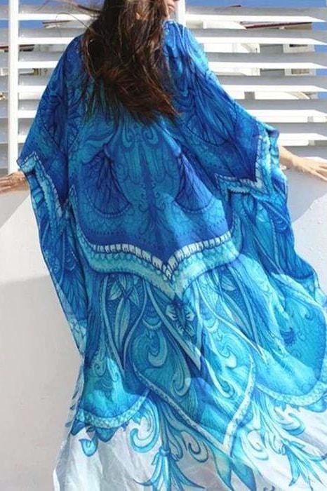 Deep Blue Sea Cover Up - Cover-Ups