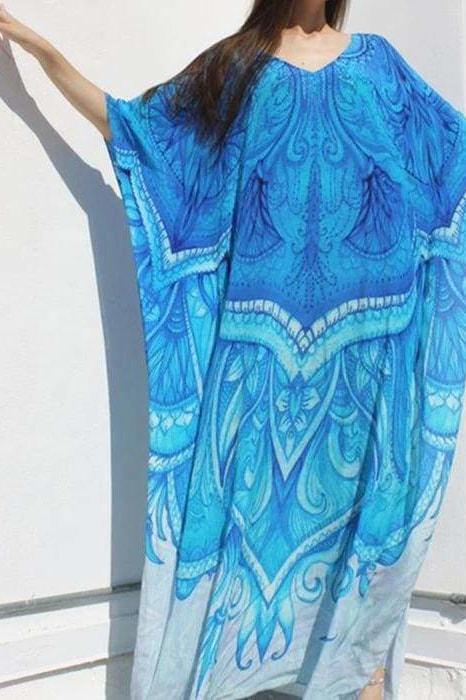 Deep Blue Sea Cover Up - Cover-Ups