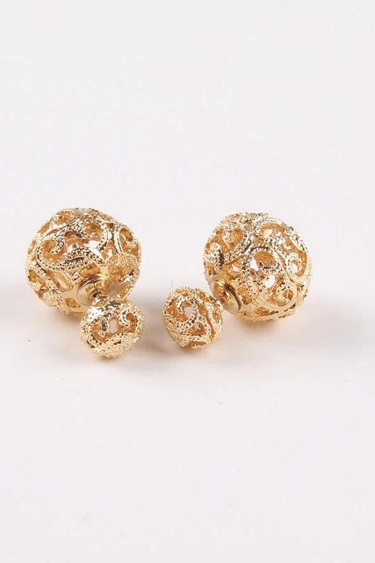 Dianna Double Stud - Gold - Jewelry