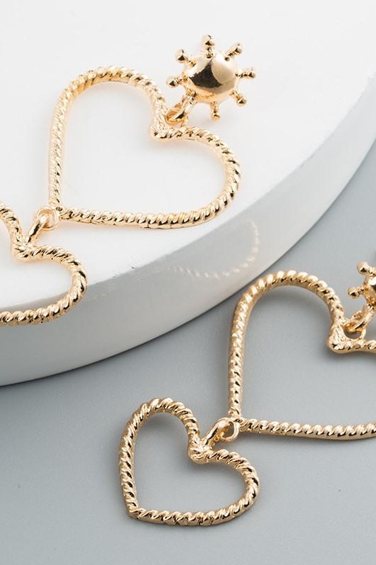 Double Love Dangle Earrings - Accessories