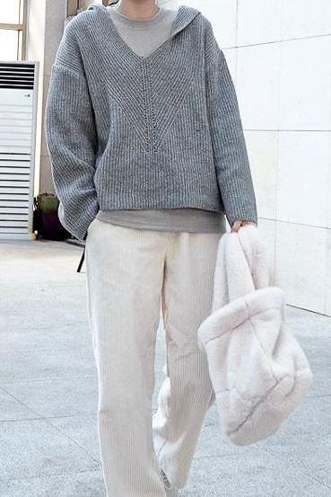 Fluffy Plush Tote - Handbags