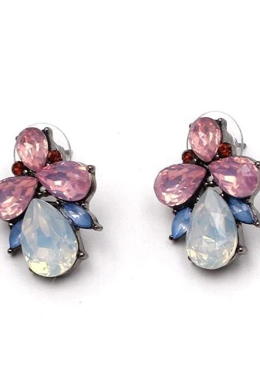 Gemstone Stud Earrings - Jewelry