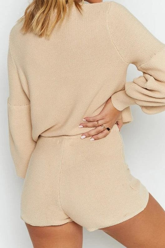 Heather Two Piece Short Set - Clothing