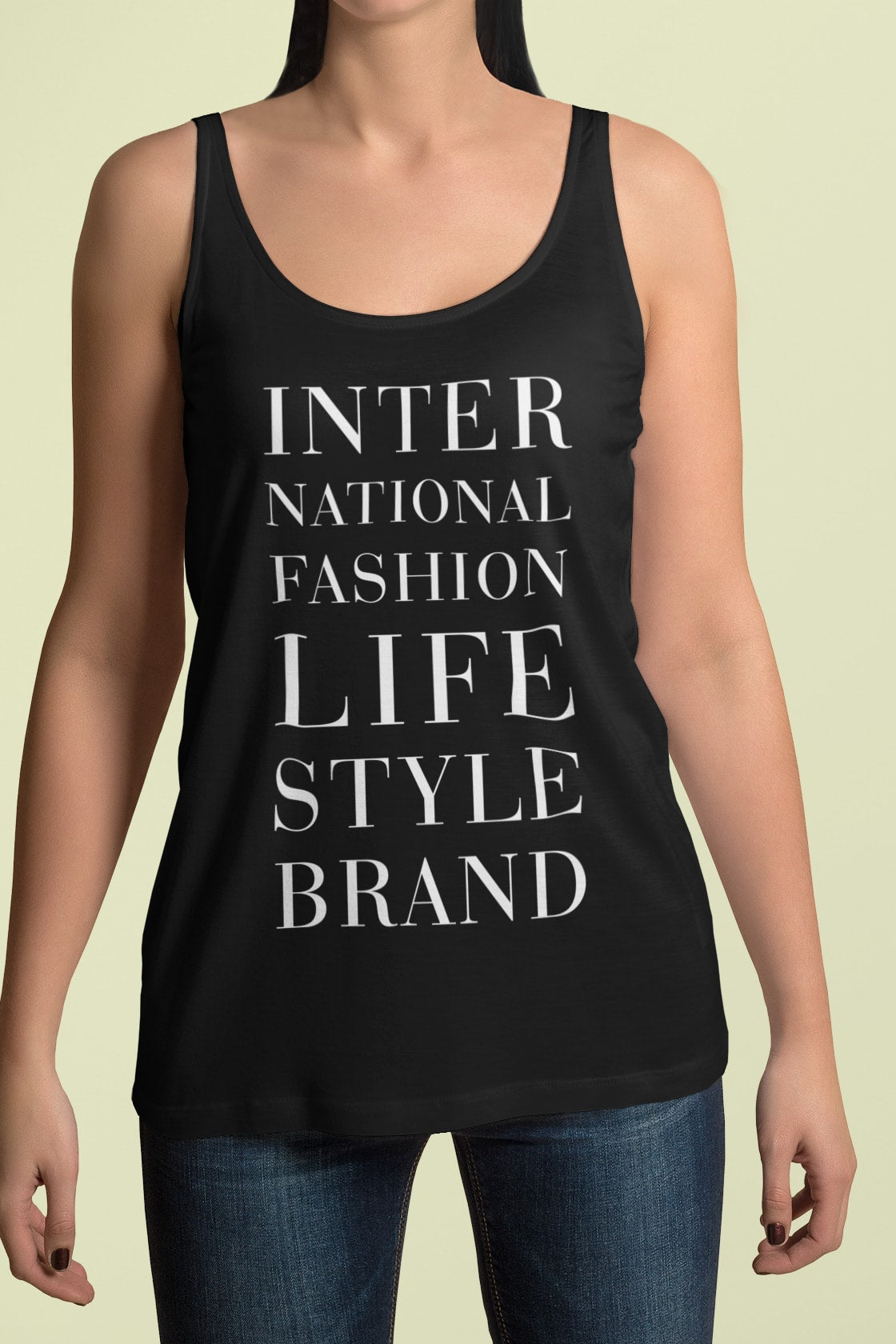 #TEAMSONJA International Fashion Lifestyle... Women’s Racerback Tank - Vintage Black / XS