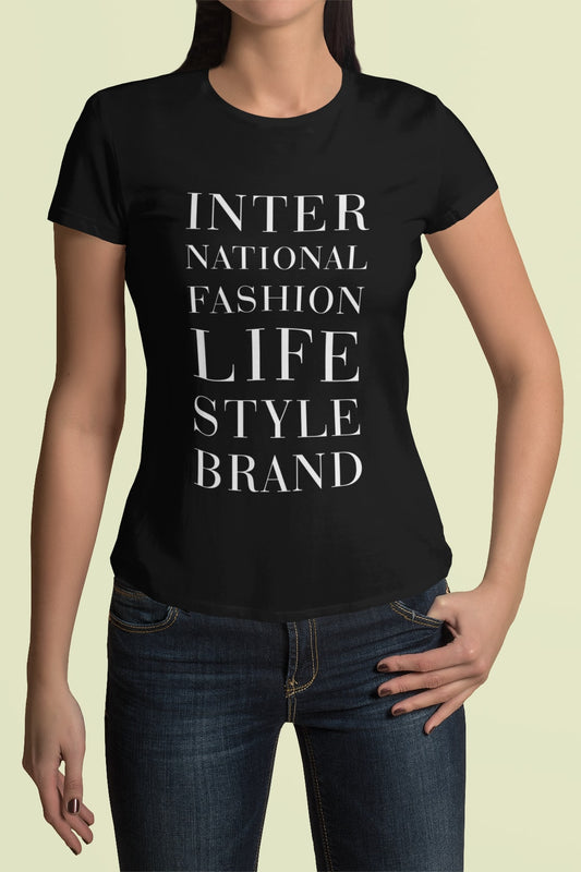 International Fashion Tee (Unisex) - Black / XS