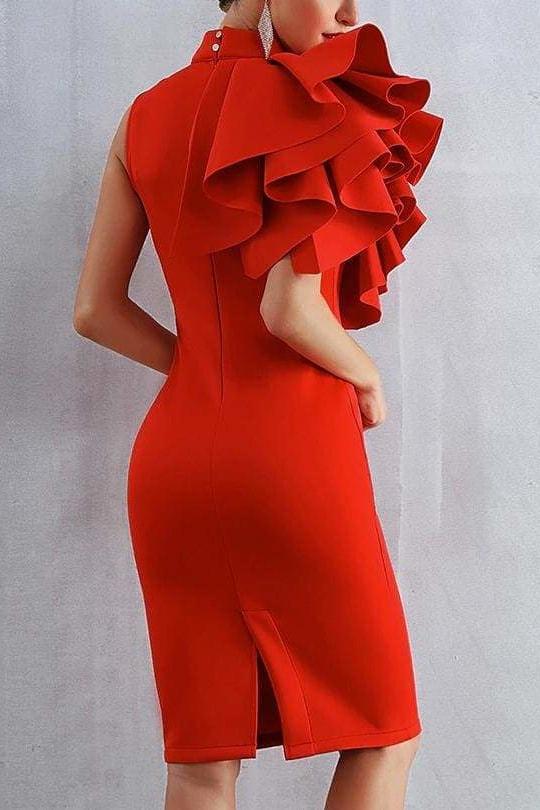 Isabella Ruffle Dress - Clothing