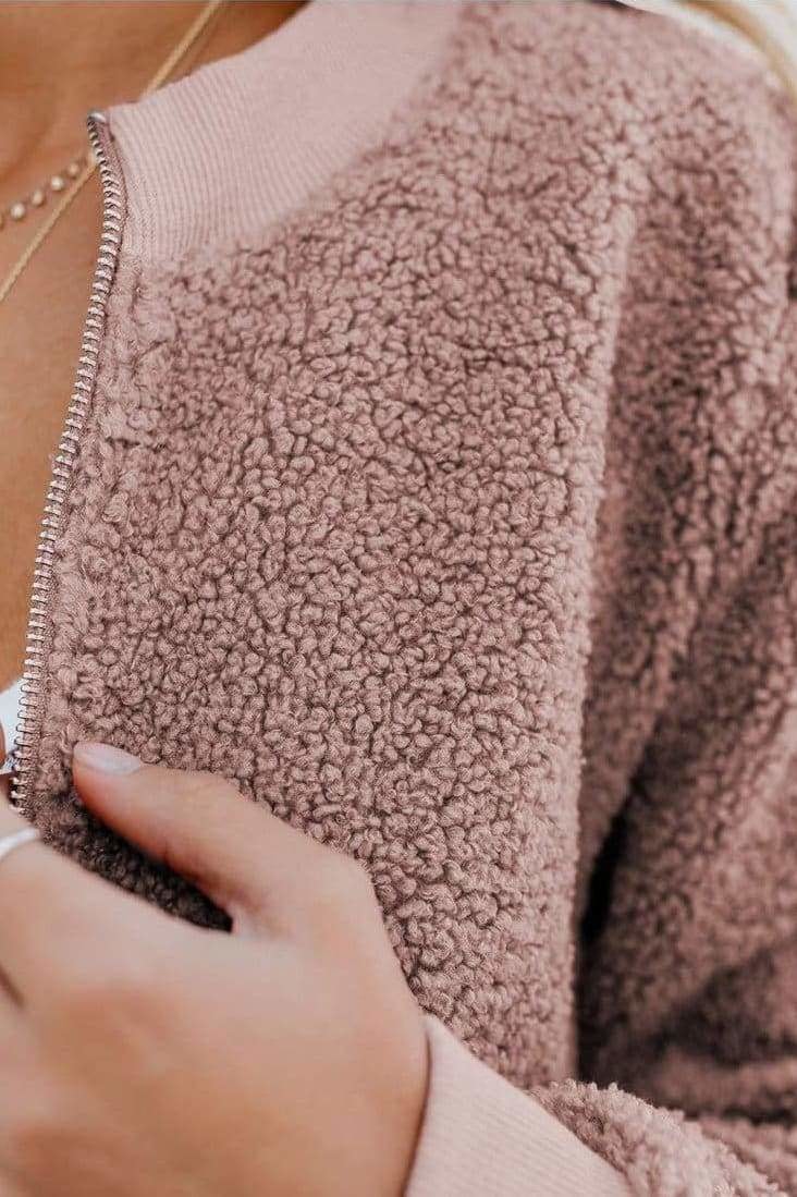 Jace Teddy Bomber Jacket - Jackets