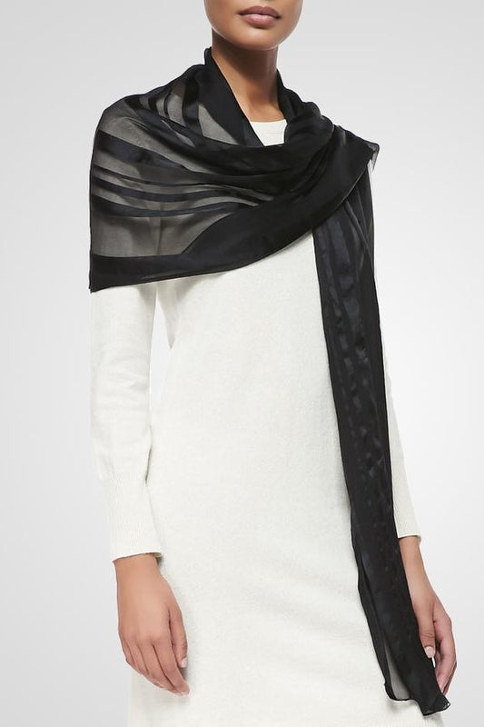 Jenelle Striped Scarf - Scarves