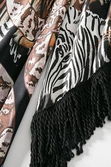 Jungle Fringe Maxi Dress - Clothing