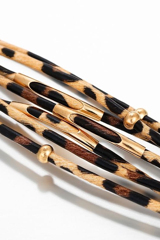 Leopard Stacked Bracelet - Jewelry