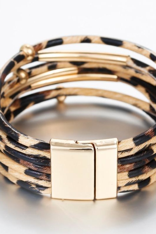 Leopard Stacked Bracelet - Jewelry