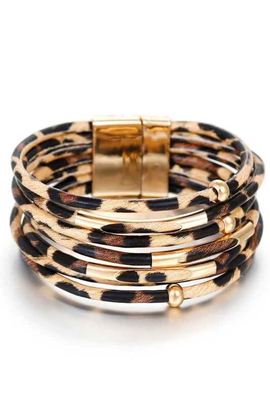 Leopard Stacked Bracelet - Jewelry