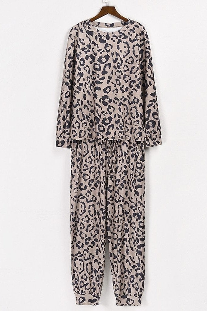 Lexi Leopard Lounge Set - Clothing