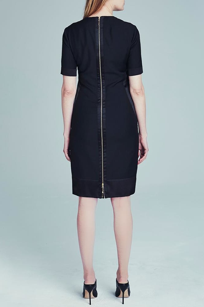 Light Weight Wool Shift (Black) - Clothing