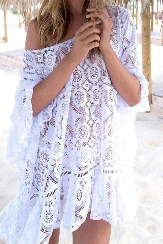 Lucy Lace Cover Up - Cover-Ups