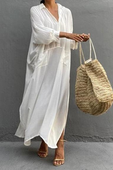 Lyla Beach Cover Up - One Size / White - Cover-Ups