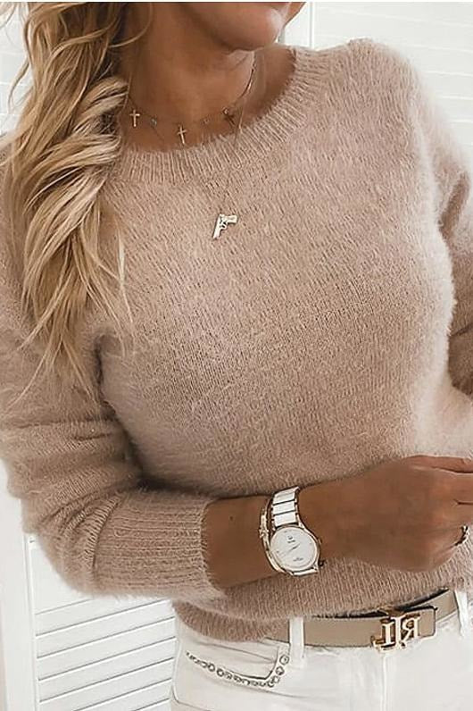 Madison Low Back Lace Sweater - Clothing