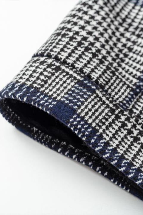 Maggie Plaid Faux Fur Coat - Clothing