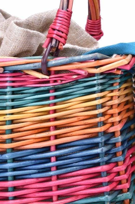 Mallory Rainbow Straw Bag - Handbags