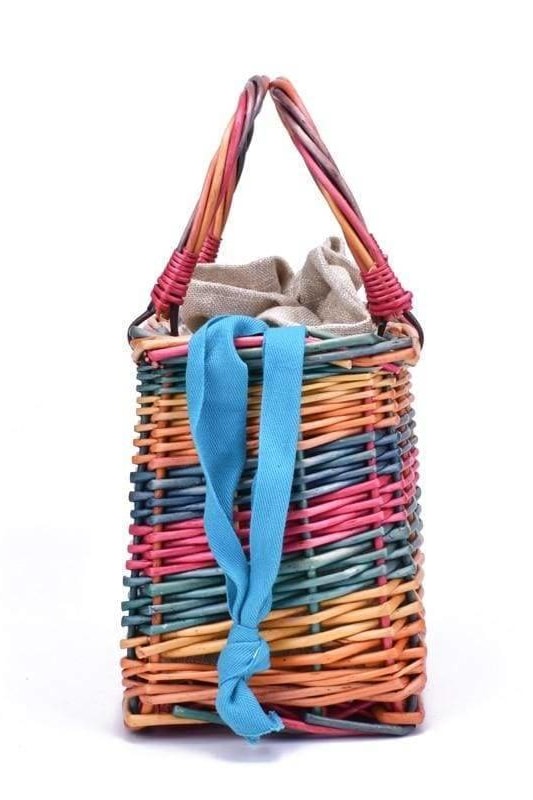 Mallory Rainbow Straw Bag - Handbags