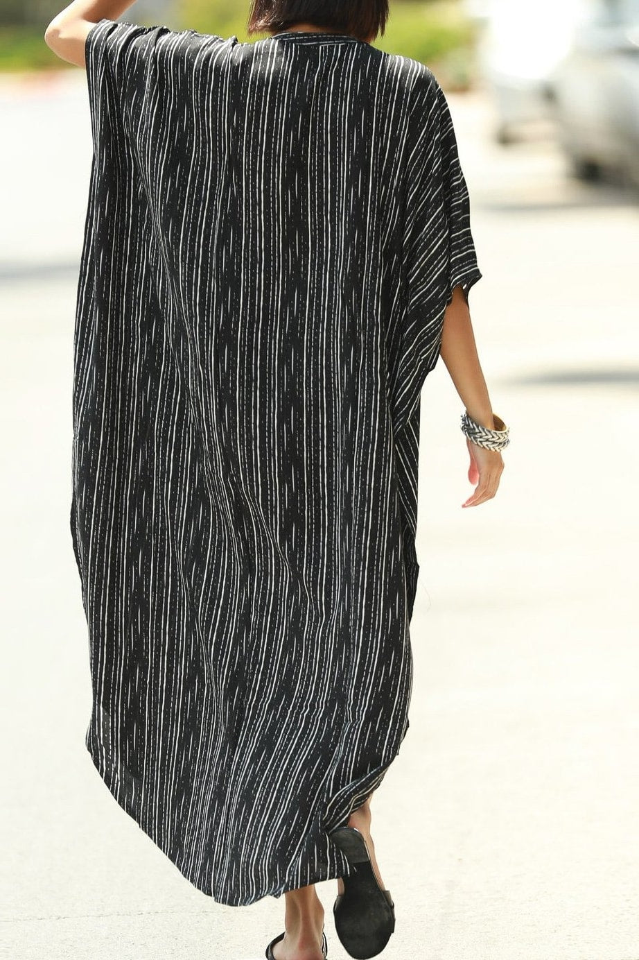 Megan Oversized Tunic Dress - Clothing