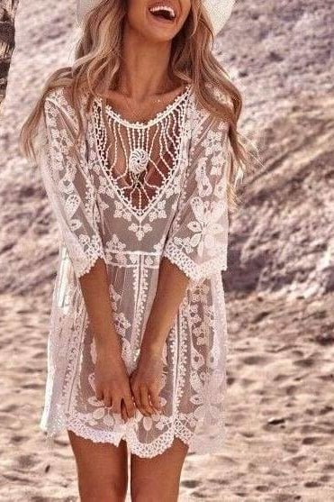 Melli Lace Cover Up - Cover-Ups