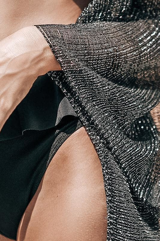 Metallic Sparkle Cover Up - Clothing