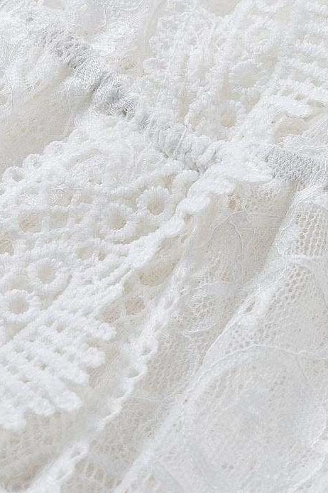 Mila Lace Mini Cover Up Dress - Clothing