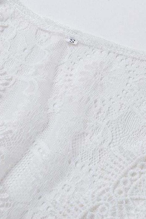 Mila Lace Mini Cover Up Dress - Clothing